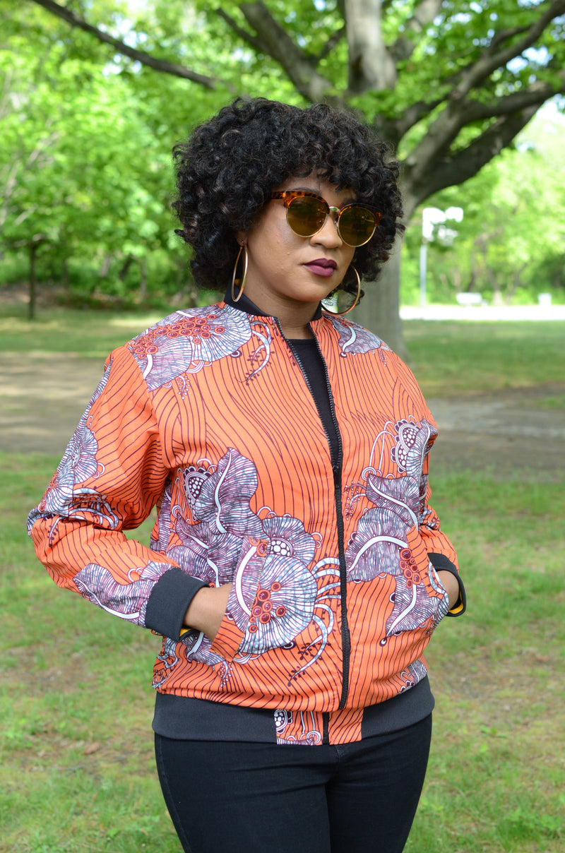 Omone Ankara Bomber Jacket ArewaNYC