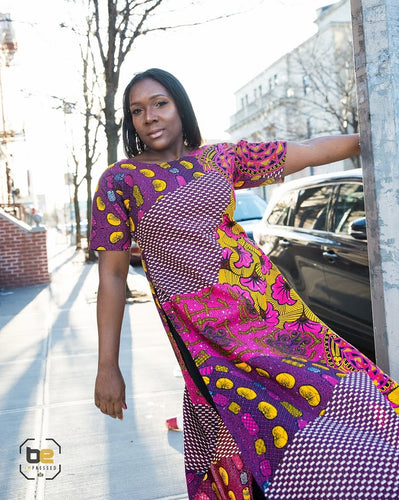 Ewami Side Slit Ankara Top